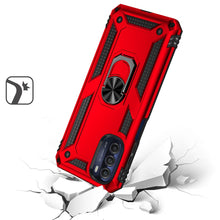 For Moto G 5G 2022 Ring Magnetic Kickstand Protective Hybrid Phone Case Cover