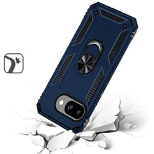 For Google Pixel 9a Case Ring Holder Magnetic Kickstand Cover + Tempered Glass