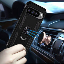 For Google Pixel 10/10 Pro Case Ring Holder Magnetic Kickstand + Tempered Glass