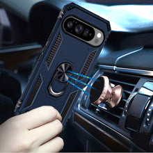 For Google Pixel 10/10 Pro Case Ring Holder Magnetic Kickstand + Tempered Glass