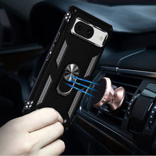 For Google Pixel 8A Case Ring Holder Magnetic Kickstand Hybrid Phone Cover