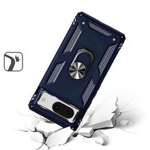 For Google Pixel 8A Case Ring Holder Magnetic Kickstand Hybrid Phone Cover