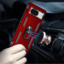 For Google Pixel 8A Case Ring Holder Magnetic Kickstand Hybrid Phone Cover