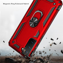 For Samsung Galaxy S21 FE Premium Ring Magnetic Kickstand Hybrid Case Cover