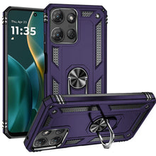 For Moto G Stylus 2025 Case Ring Magnetic Kickstand Hybrid Cover +Tempered Glass