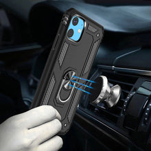 For iPhone 15 Case Ring Magnetic Kickstand Protective Cover + 2 Tempered Glass