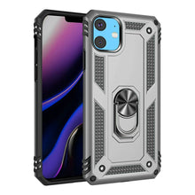 For Apple iPhone 11 Ring Magnetic Kickstand Protective Hybrid Phone Case