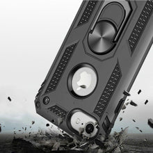 For iPhone SE 3/SE 2 iPhone 8/7 Case Ring Kickstand Protective + Tempered Glass