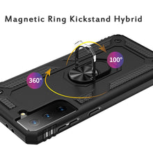 For Samsung Galaxy S22 Premium Magnetic Ring Kickstand Hybrid Case Cover