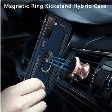 For Samsung Galaxy S22 Ultra Magnetic Ring Kickstand Hybrid Sturdy Case Cover