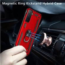 For Samsung Galaxy S22 Premium Magnetic Ring Kickstand Hybrid Case Cover