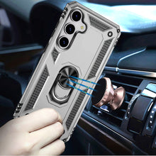 For Samsung S25 FE Case Ring Holder Phone Cover with Kickstand + Tempered Glass