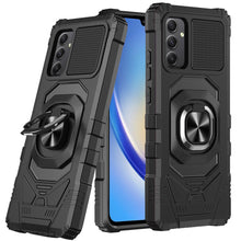 For Samsung A15 5G Case Shockproof Dual Layer Magnetic Ringstand +Tempered Glass