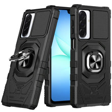 For Samsung A17 5G Case Shockproof Dual Layer with Ring Stand + Tempered Glass