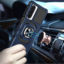 For Samsung A17 5G Case Shockproof Dual Layer with Ring Stand + Tempered Glass