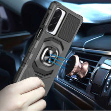 For Samsung A17 5G Case Shockproof Dual Layer with Ring Stand + Tempered Glass