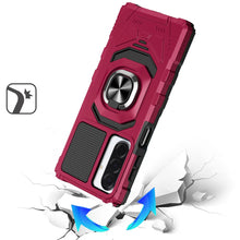 For Samsung A17 5G Case Shockproof Dual Layer with Ring Stand + Tempered Glass