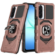 For Samsung A17 5G Case Shockproof Dual Layer with Ring Stand + Tempered Glass