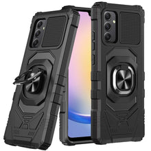 For Samsung A25 5G Case Shockproof Dual Layer Magnetic Ringstand +Tempered Glass