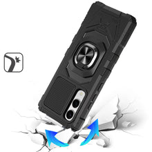 For Samsung S25 Edge Case Shockproof Dual Layer RingStand Hybrid +Tempered Glass