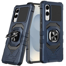 For Samsung S25 Edge Case Shockproof Dual Layer RingStand Hybrid +Tempered Glass