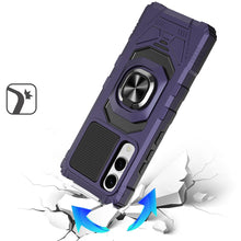 For Samsung S25 Edge Case Shockproof Dual Layer RingStand Hybrid +Tempered Glass