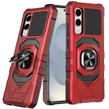 For Samsung S25 Edge Case Shockproof Dual Layer RingStand Hybrid +Tempered Glass