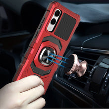 For Samsung S25 Edge Case Shockproof Dual Layer RingStand Hybrid +Tempered Glass