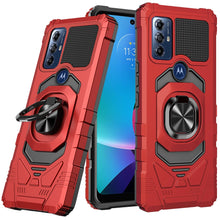 For Moto G Play 2023 Case Shockproof Dual Layer Magnetic Ring Stand Phone Cover