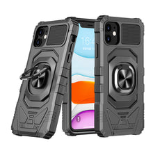 For iPhone 14 PLUS Case Robotic Shockproof Dual Layer Magnetic Ring Stand Cover