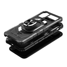 For iPhone 14 PRO Case Robotic Shockproof Dual Layer Magnetic Ring Stand Cover