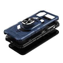 For iPhone 14 PRO Case Robotic Shockproof Dual Layer Magnetic Ring Stand Cover