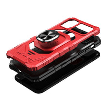 For Apple iPhone 11 Robotic Shockproof Dual Layer Magnetic Ring Stand Phone Case