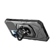 For iPhone 12 Pro Max Case Shockproof Dual Layer with Ring Stand +Tempered Glass