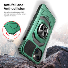 For iPhone 14 PRO Case Robotic Shockproof Dual Layer Magnetic Ring Stand Cover