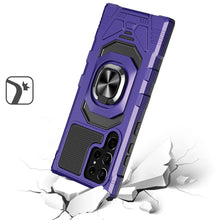 For Samsung S23 Ultra Case Shockproof Dual Layer Magnetic Ring Stand Phone Cover