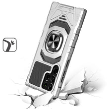 For Samsung S23 Ultra Case Shockproof Dual Layer Magnetic Ring Stand Phone Cover