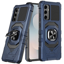 For Samsung S25 FE Case Shockproof Dual Layer with Ring Stand + Tempered Glass
