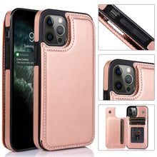 For iPhone 14 PRO Case Vegan Leather Side Button Phone Wallet with Card Holder