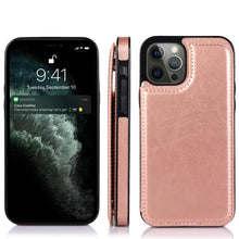 For iPhone 14 PRO Case Vegan Leather Side Button Phone Wallet with Card Holder