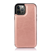 For iPhone XR Case Vegan Leather Side Button Phone Wallet Cover + Tempered Glass
