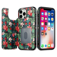 For iPhone 14 PRO Case Vegan Leather Side Button Phone Wallet with Card Holder
