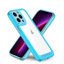 For iPhone 15 Pro Max Case Transparent Back w/ Soft Border + 2 Screen Protectors