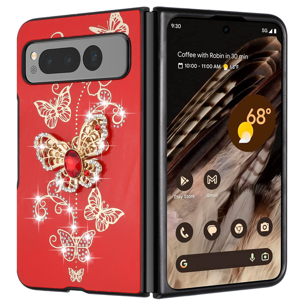 For Samsung Galaxy Z Fold 6 Case Diamond Glitter Charms Bling Fashion Cover