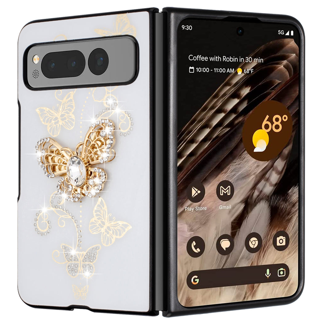 For Samsung Galaxy Z Fold 6 Case Diamond Glitter Charms Bling Fashion Cover