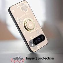 For Google Pixel 10 Pro XL Case Rhinestone Bling Decor Glitter + Tempered Glass