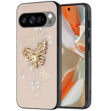 For Google Pixel 10 Pro XL Case Rhinestone Bling Decor Glitter + Tempered Glass