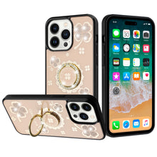 For iPhone 15 Pro Max Case Rhinestone Bling Decor Glitter + 2 Tempered Glass