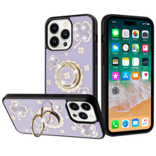 For iPhone 15 Pro Max Case Rhinestone Bling Decor Glitter + 2 Tempered Glass