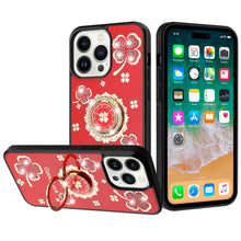 For iPhone 15 Pro Max Case Rhinestone Bling Decor Glitter + 2 Tempered Glass